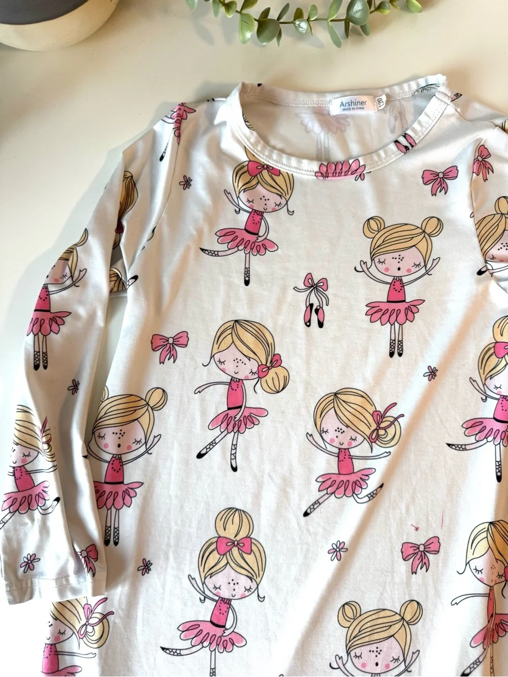 Girls Nightgown Bundle Size 6/7 Unicorn & Ballerina Sleep Dresses Set of 2 - Picture 10 of 14